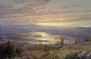 ウィリアム・トロスト・リチャーズ Painting - レッドヒルMMAの風景からのスカーム湖 ウィリアム・トロスト・リチャーズ